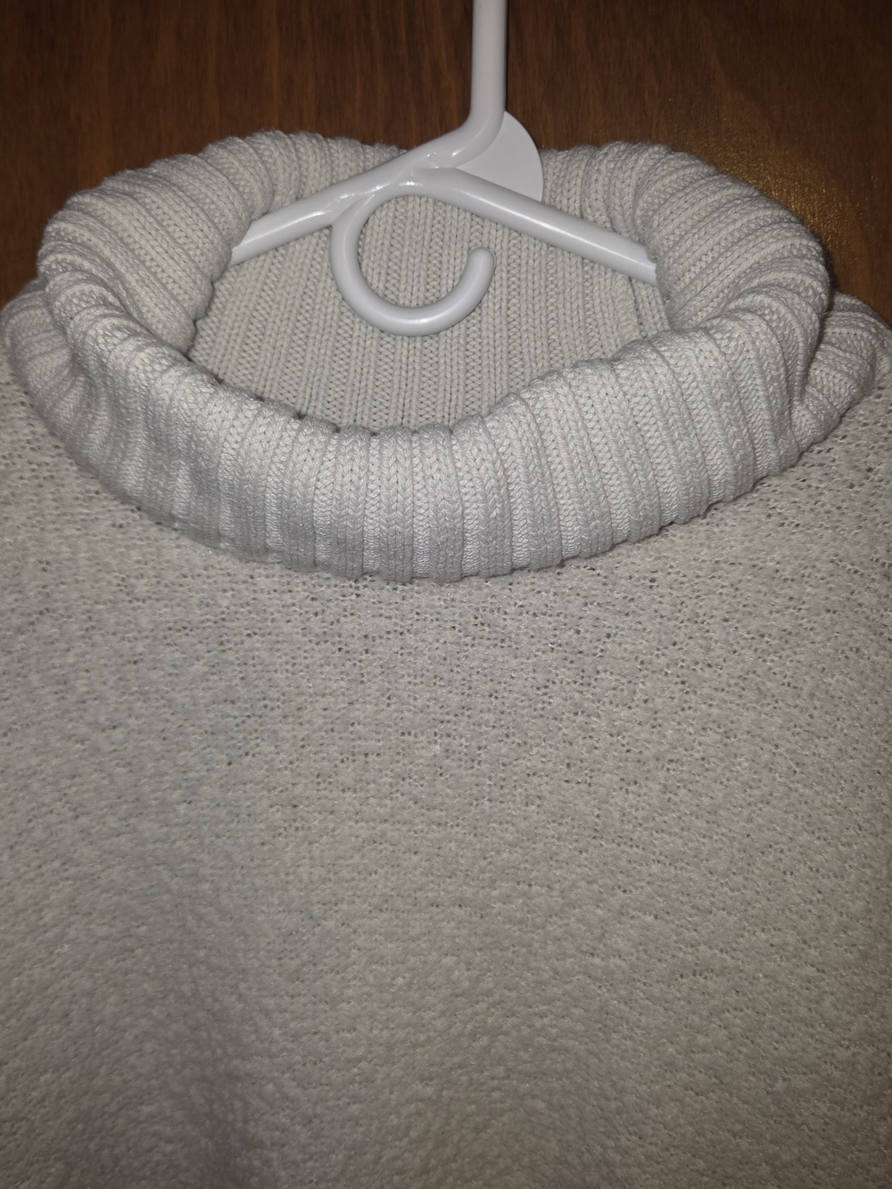 aerie Cream Cowl Neck Turtleneck Sweater - Picture 3 of 5